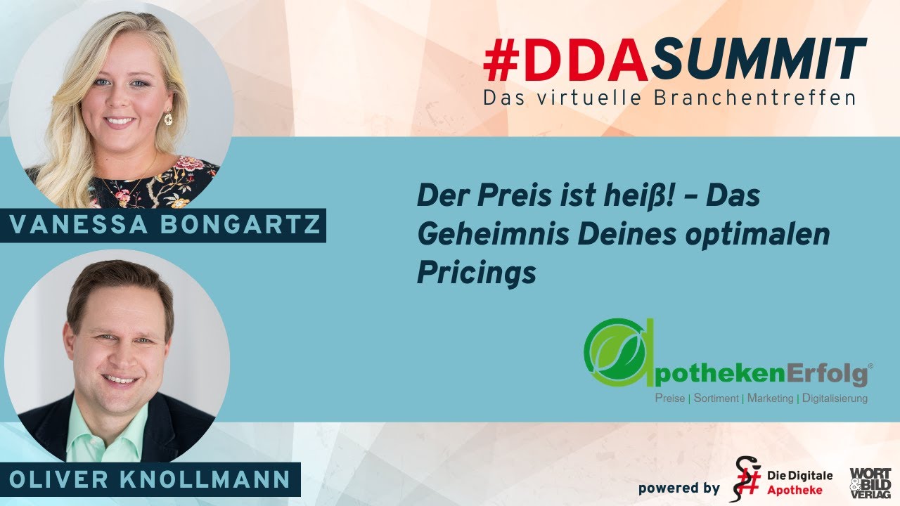 #DDASummit - ApothekenErfolg: Der Preis ist heiß! –Das Geheimnis Deines optimalen Pricings