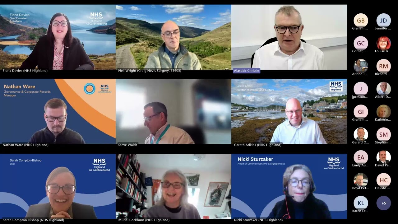 NHS Highland Board Meeting 25 November 2025 Part 1