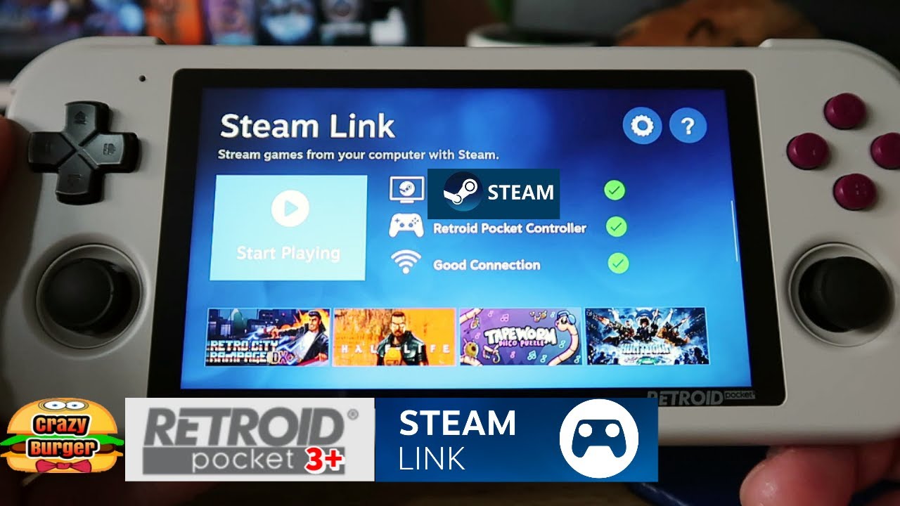 Retroid Pocket 3 Plus - STEAM LINK! - YouTube