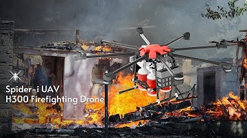 High-Altitude Firefighting—H300 Firefighting Drone in Action