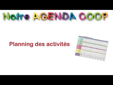 Agenda Coop Occe Maternelle Planning Youtube