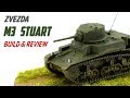 Zvezda M3A1 Stuart - 1/100 Scale Plastic Model Kit - Build & Review