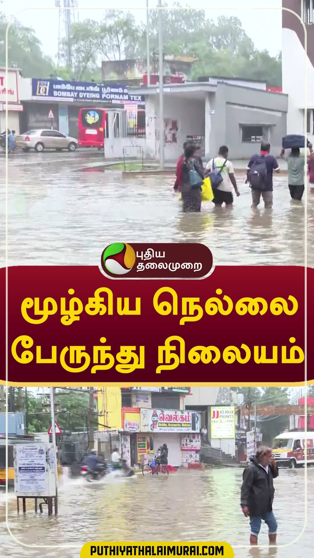 மழையால் மூழ்கிய நெல்லை பேருந்து நிலையம்  #shorts #nellai #rain