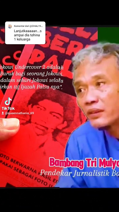GERAKAN SEMUT HITAM CETAK 1.000 BUKU UNDERCOVER 2 KARYA BAMBANG TRI MULYONO GRATIS UTK MASYARAKAT 🟢