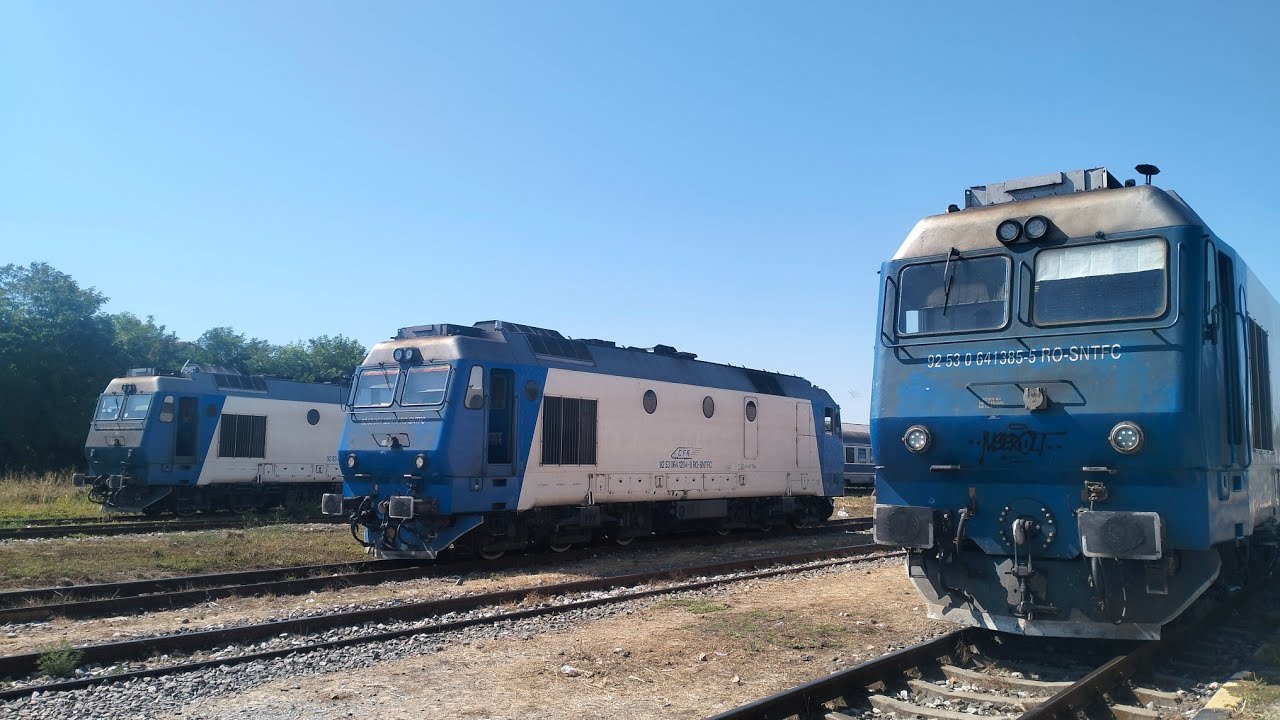 Trenuri in gara Mangalia filmate in 2 zile diferite+Bonus