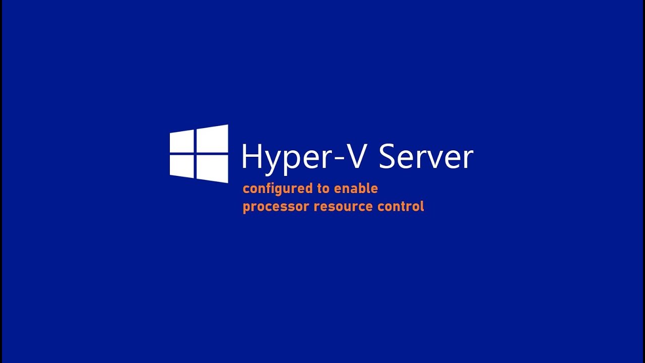  Update New  Hyper-V not configured to enable processor resource control - SOLVED