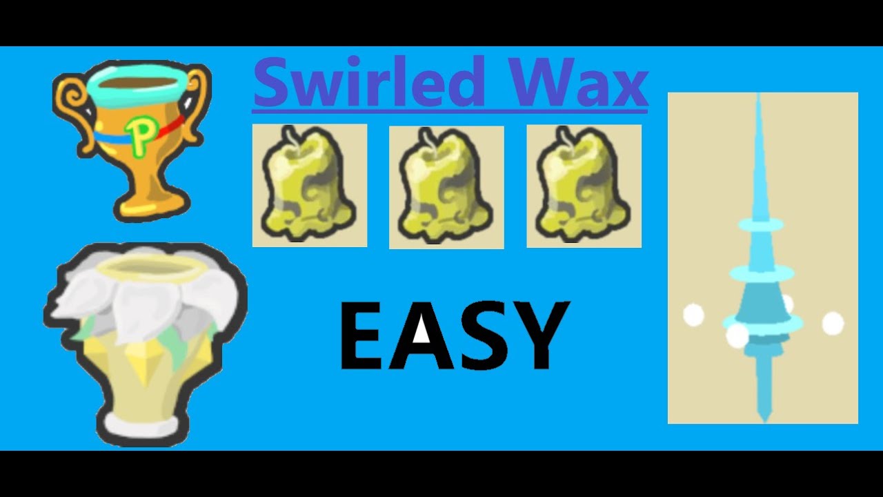 how-to-get-swirled-wax-easy-and-fast-in-bee-swarm-simulator-youtube