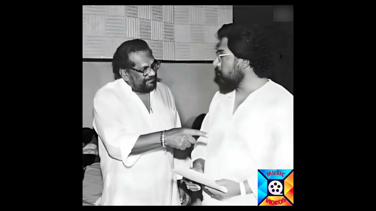 Legendary singer Sri. K J Yesudas & music composer late Sri. Ravindran master share some emotion. Legendary singer Sri. K J Yesudas & music composer late Sri. Ravindran master share some emotion.