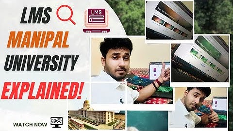 Online Manipal LMS & Portal Full Demo | Student Login, Features & Tips"