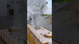 Oxygen Tanker Explosion  In Factory #shorts #3danimation