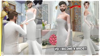 Man Became A Pretty Bride 👰 - Boys to girls Transformation [Skinsuit] | Sims4Story