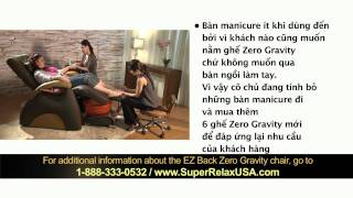 Super Relax  Ez Back Zero Gravity  Customer Testimony  Co Lieu