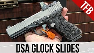 [SHOT 2018] DSA's Inexpensive Steel and Titanium Glock Slides