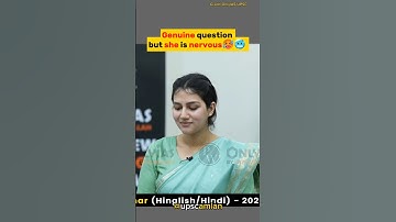 Verwarrende vraag voor kandidaten 😱|UPSC-interview..#shorts