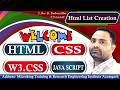 Html List Creation part-1