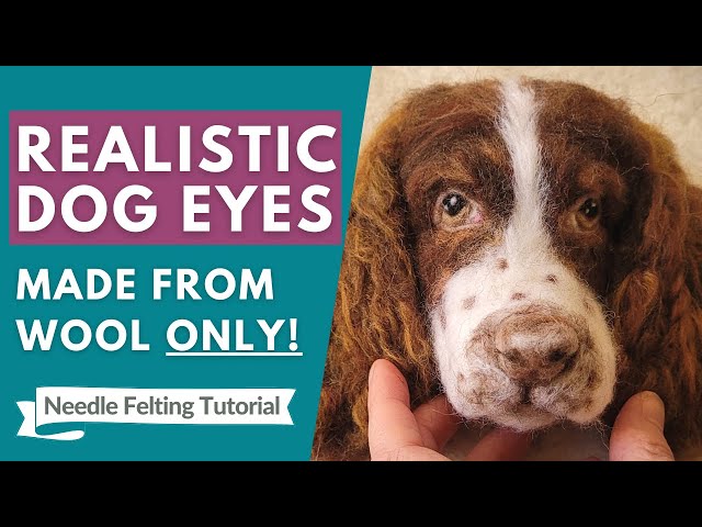 Best Eyes for Needle Felted Miniatures Dogs, Bears, Dolls by Gourmet Felted