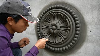 This is how I mąde a circular relief
