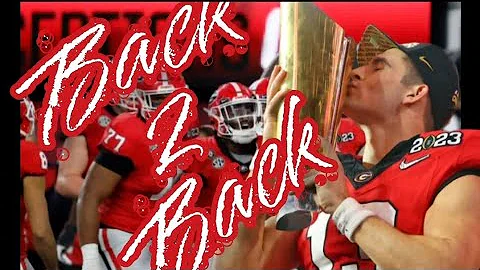 Georgia Bulldogs wins Back 2 Back National Champio...