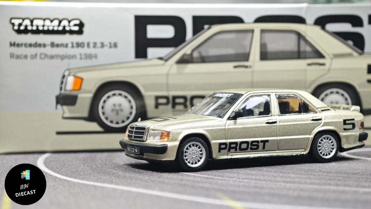 ミニカー Mercedes-Benz 190 E 2.3-16 1984 Winner Mercedes Benz 190E 2.3-16 Race of Champion 1984 Prost by Tarmac