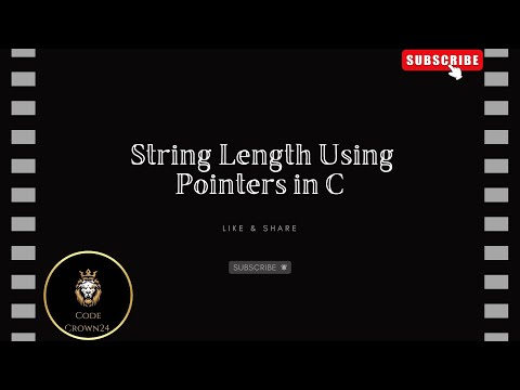 " String Length Using Pointers in C"