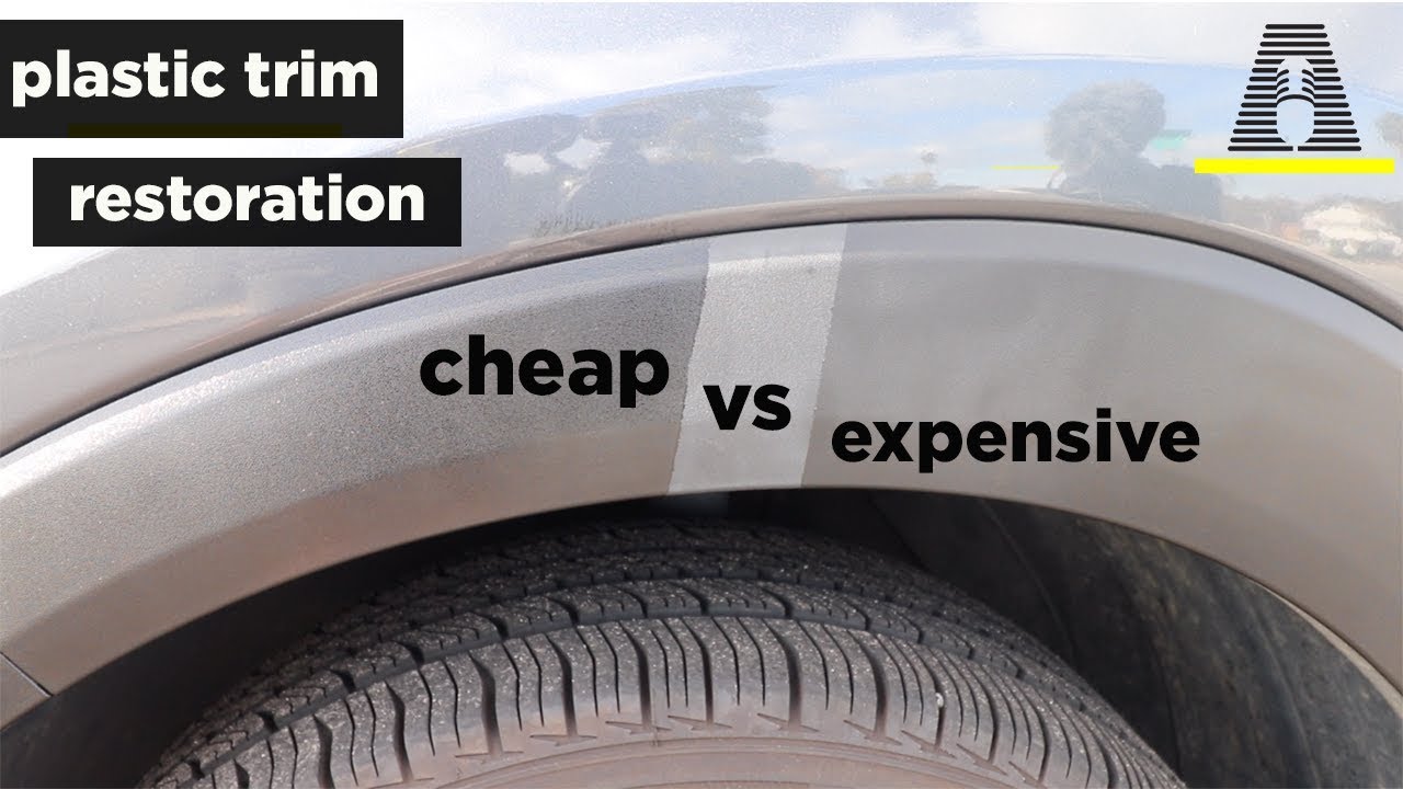 CHEAP VS EXPENSIVE: CAR GUYS TRIM RESTORER VS SOLUTION FINISH 