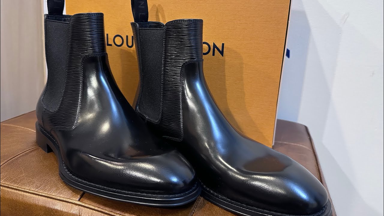 Louis Vuitton® Kensington Chelsea Boot Black. Size 09.0  Kensington and  chelsea, Louis vuitton kensington, Black chelsea boots