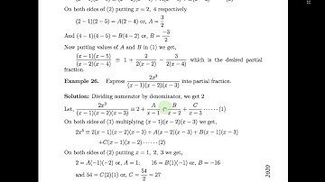Partial Fraction (Ch-2, Higher Math-IX)_L-6