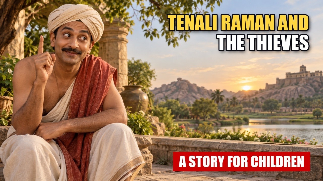 Tetali Raman Tenali Raman and the Thieves | A Story for Children - YouTube