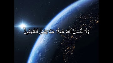 سورة إبراهيم | الآية ﴿ ٤٢ - ٤٤ ﴾ | القارئ هزاع البلوشي