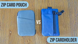 Alpaka Zip Card Pouch vs Zip Cardholder