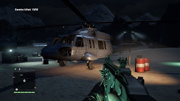 Far Cry 4 map editor, my map Old fortress,night , PC gameplay