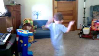 Oliver Doing The Bump-A-Deedle Dance From The Wiggles Racing To The Rainbow