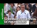 GAVIRA: "GOBERNAR es CUESTIÓN de PRIORIDADES"