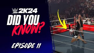 WWE 2K24 Did You Know?: Entrance Update, Forfeit Victories, Unique Moves & More! (Episode 11)