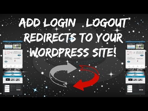 Add Login | logout Redirects To Your Wordpress Site.