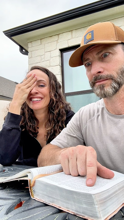 Reading scripture with my husband be like