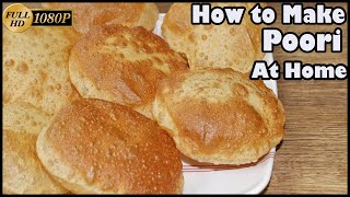How to make poori | Poori Recipe | Soft and Fluffy Luchi Recipe