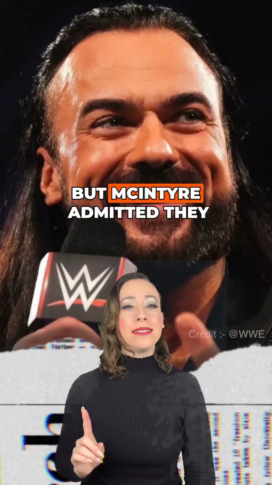 Drew McIntyre broke character to praise CM Punk! #DrewMcIntyre #CMPunk #WWE #shorts