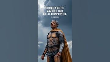 Courage is not the absence of fear, but the triumph over it. - Nelson Mandela