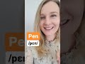 Learn how to Pronounce PEN vs PAN - English Pronunciation Lesson  #shorts