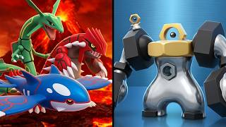 Meltan & Melmetal vs Rayquaza & Groudon & Kyogre (Pokémon)