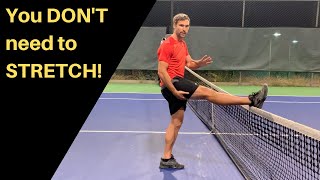 Hamstring flexibility for older tennis players