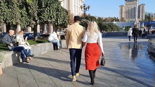 МАЙДАН НЕЗАЛЕЖНОСТI. Фонтаны. КИЕВ / Maydan Nezalezhnosti KIEV (KYIV), UKRAINE (Independence Square)