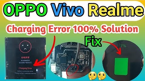 Oppo Vivo Realme Charging Error Problem | Realme Charging Error Solution| Mobile Charging  Problem 🤔