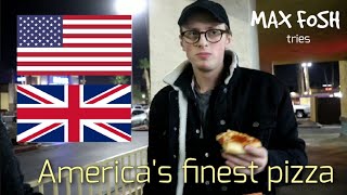 London's Max Fosh tries America's finest pizza