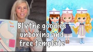 Unboxing Blythe goodies from Junie Moon online shop and free template from me for you.