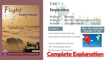 Class 10 | Unit 1 Inspiration | Reading B How the little kite learned to fly? | English | CG Board