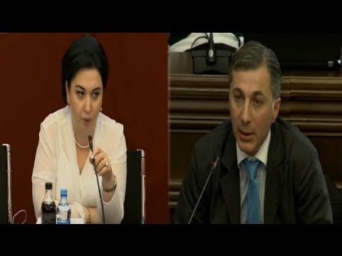 ეკა ბესელიას და გიორგი გელაძის შეკამათება სხდომის დარბაში