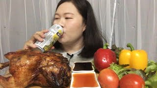 EP 12 | กินไก่ย่างหมักสมุนไพรทั้งตัวพร้อมผักสดๆ | WHOLE  ROTISSERIE CHICKEN