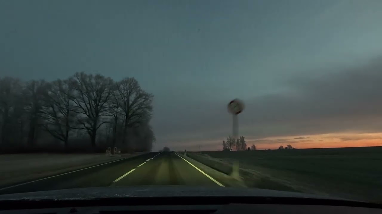 Christmas morning on the Autobahn A4 | ASMR Drive